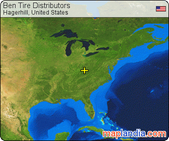 Ben Tire Distributors satellite map
