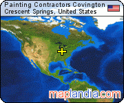Painting Contractors Covington satellite map