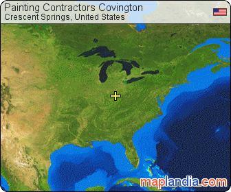 Painting Contractors Covington satellite map