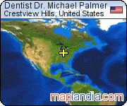 Dentist Dr. Michael Palmer satellite map