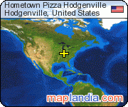 Hometown Pizza Hodgenville satellite map