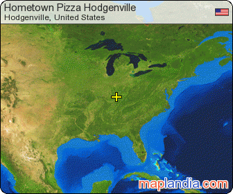 Hometown Pizza Hodgenville satellite map