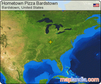 Hometown Pizza Bardstown satellite map
