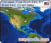 Hometown Pizza Bloomfield, KY satellite map