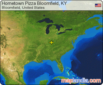 Hometown Pizza Bloomfield, KY satellite map