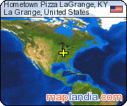 Hometown Pizza LaGrange, KY satellite map