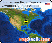 Hometown Pizza Owenton satellite map