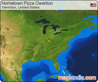 Hometown Pizza Owenton satellite map