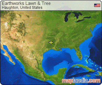 Earthworks Lawn & Tree satellite map