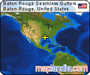 Baton Rouge Seamless Gutters satellite map