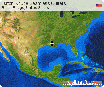 Baton Rouge Seamless Gutters satellite map