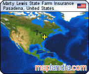 Marty Lewis State Farm Insurance satellite map