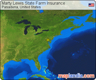 Marty Lewis State Farm Insurance satellite map
