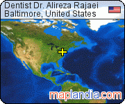 Dentist Dr. Alireza Rajaei satellite map