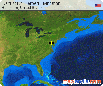 Dentist Dr. Herbert Livingston satellite map