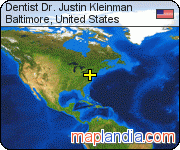 Dentist Dr. Justin Kleinman satellite map