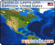 Dentist Dr. Leena John satellite map