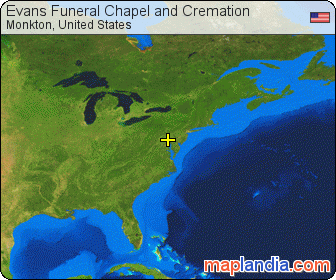 Evans Funeral Chapel and Cremation  satellite map
