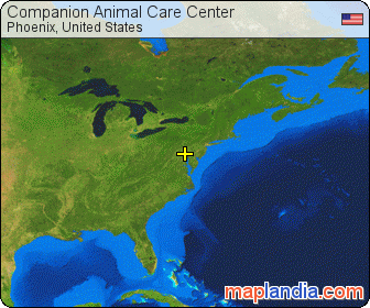 Companion Animal Care Center satellite map