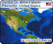 Dentist Dr. Millard Mazer satellite map