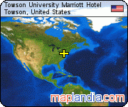 Towson University Marriott Hotel satellite map