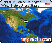 Dentist Dr. Janine Carrington satellite map