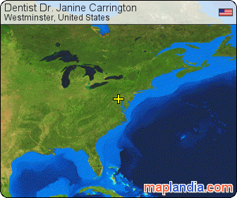 Dentist Dr. Janine Carrington satellite map