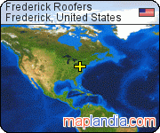 Frederick Roofers satellite map