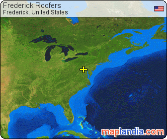 Frederick Roofers satellite map