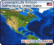 Covenant Life School satellite map