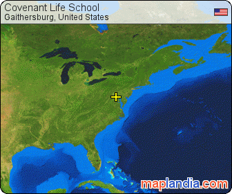 Covenant Life School satellite map