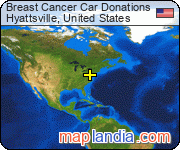 Breast Cancer Car Donations satellite map