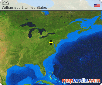 ICS satellite map