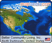 Better Community Living, Inc. satellite map