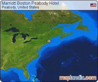 Marriott Boston Peabody Hotel satellite map