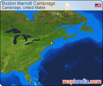 Boston Marriott Cambridge satellite map