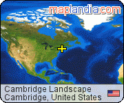 Cambridge Landscape satellite map