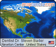 Dentist Dr. Steven Bader satellite map