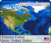 Premier Fence satellite map