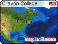 Crayon College satellite map