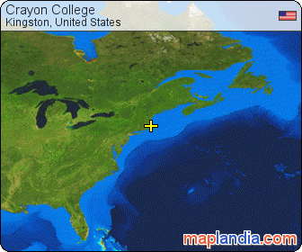 Crayon College satellite map