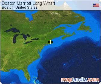 Boston Marriott Long Wharf satellite map