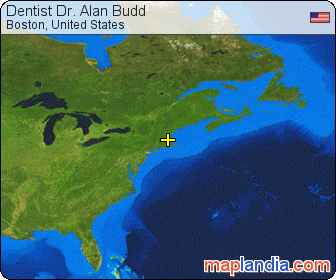 Dentist Dr. Alan Budd satellite map