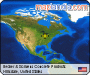 Becker & Scrivens Concrete Products satellite map