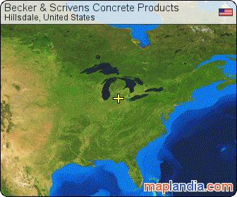 Becker & Scrivens Concrete Products satellite map