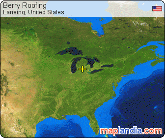 Berry Roofing satellite map