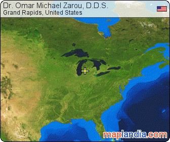 Dr. Omar Michael Zarou, D.D.S. satellite map