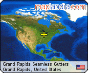Grand Rapids Seamless Gutters satellite map