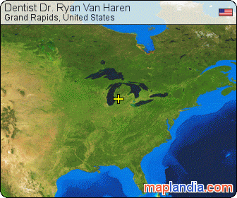 Dentist Dr. Ryan Van Haren satellite map