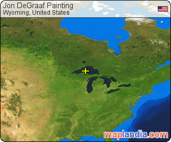 Jon DeGraaf Painting satellite map